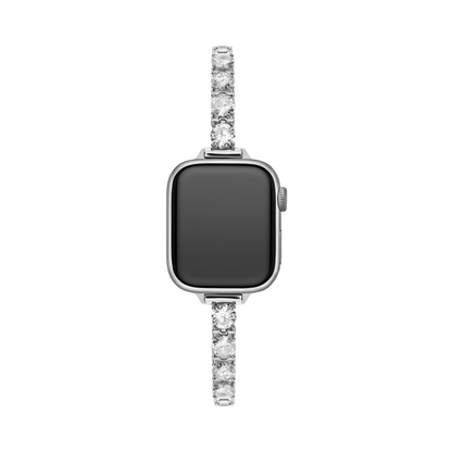 Round Zircon Copper Watch Band for Apple Watch — Elegant, Sparkling Metal Strap
