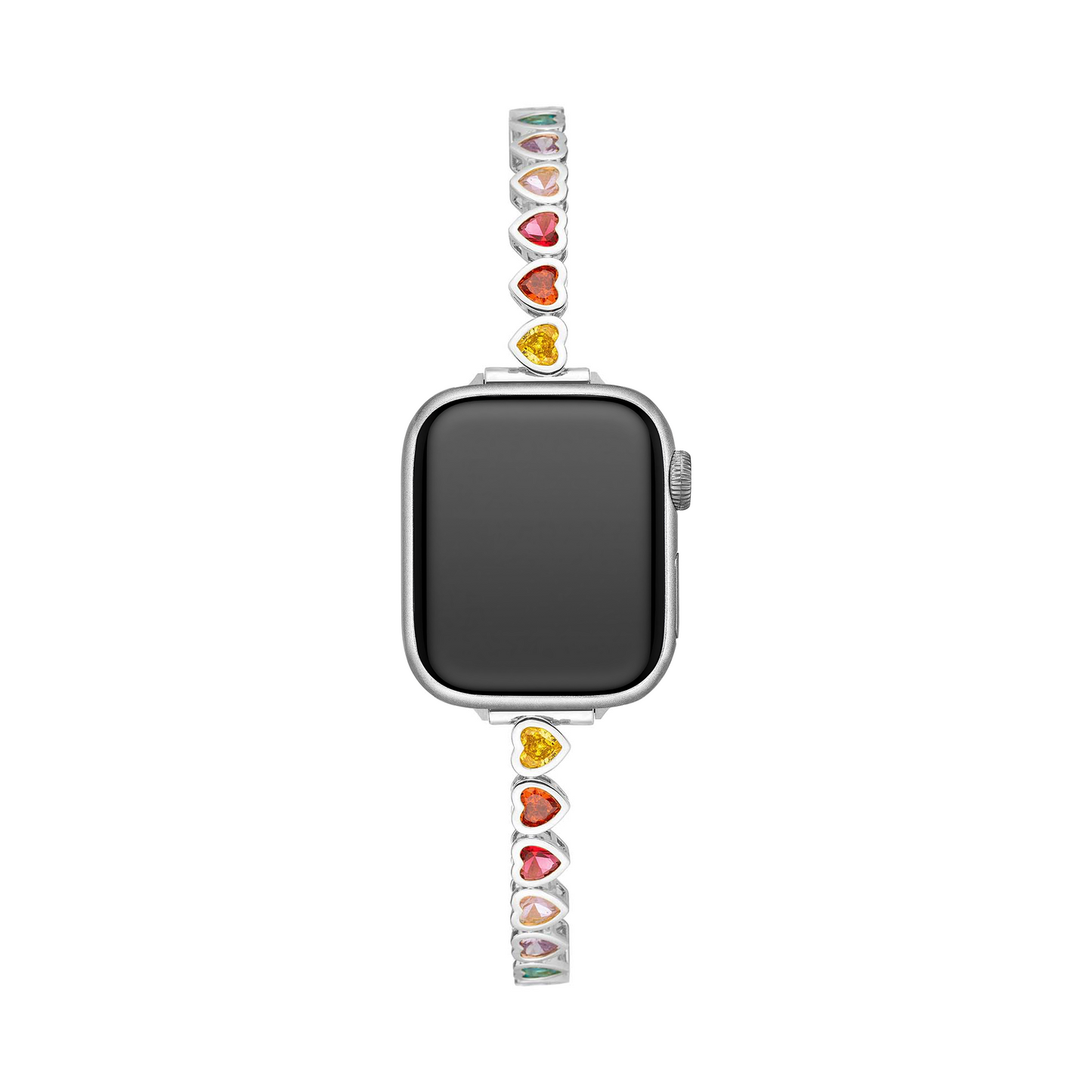 Rainbow Love: 14k Gold & Platinum Plated Apple Watch Band