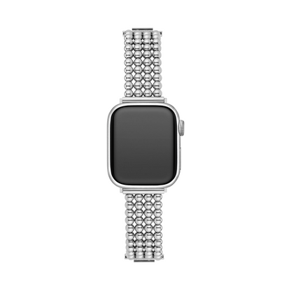 Premium Stainless Steel Beaded Watch Band for Apple Watch
