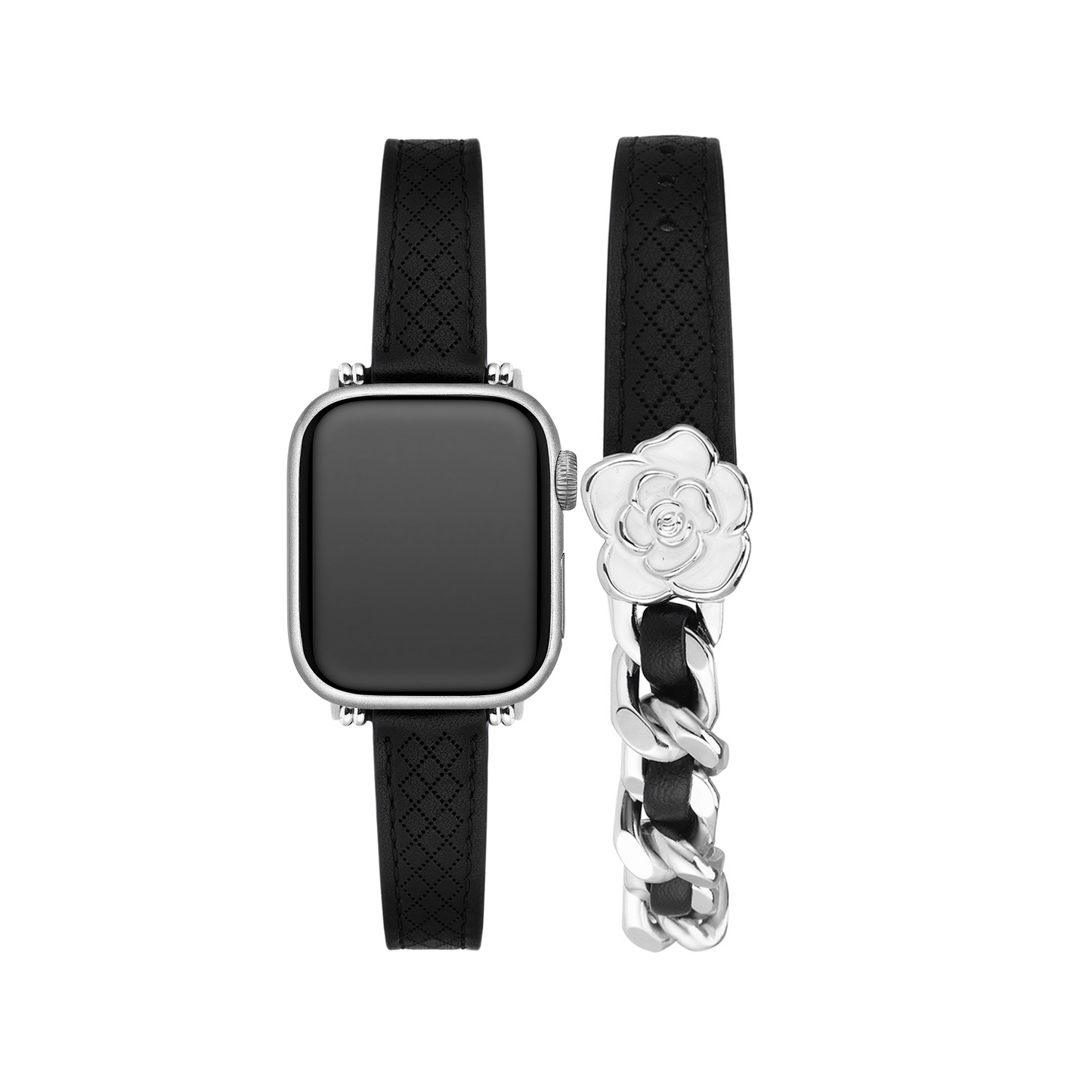Floral Double-Layered Apple Watch Bracelet – Elegant, Chic Floral Band