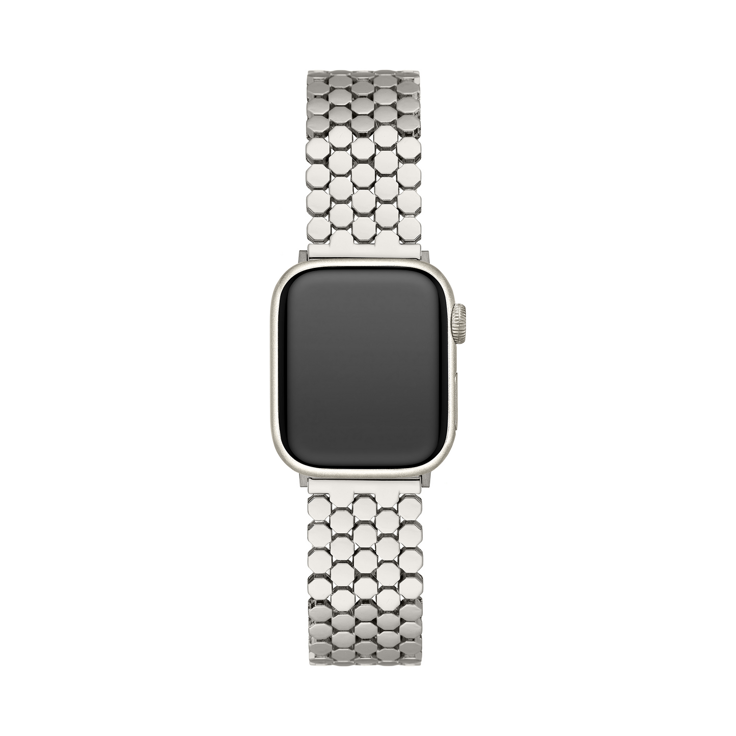 Unisex Honeycomb Metal Watch Band - Modern, Durable Strap