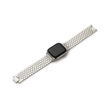 Unisex Honeycomb Metal Watch Band - Modern, Durable Strap
