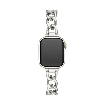 Twist Chain Metal Watch Band for Apple Watch – Premium Stainless Steel Link Strap