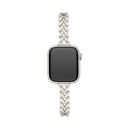 V-Shaped Stainless Steel Watch Band for Apple Watch – Sleek, Durable Metal Bracelet