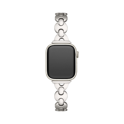 Sleek Geometric Metal Watch Band for Apple Watch