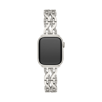 Double-Twist Metal Watch Band for Apple Watch — Sleek Stainless Steel Strap