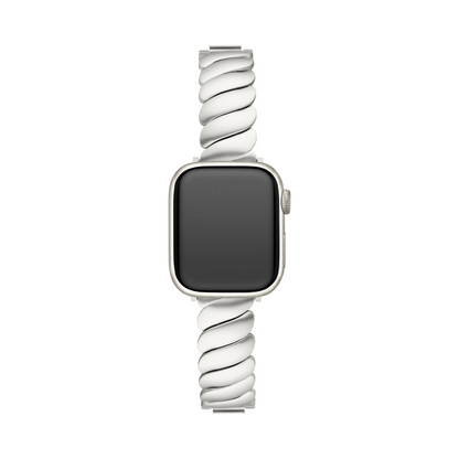 Elegant Wavy Stainless Steel Band for Apple Watch
