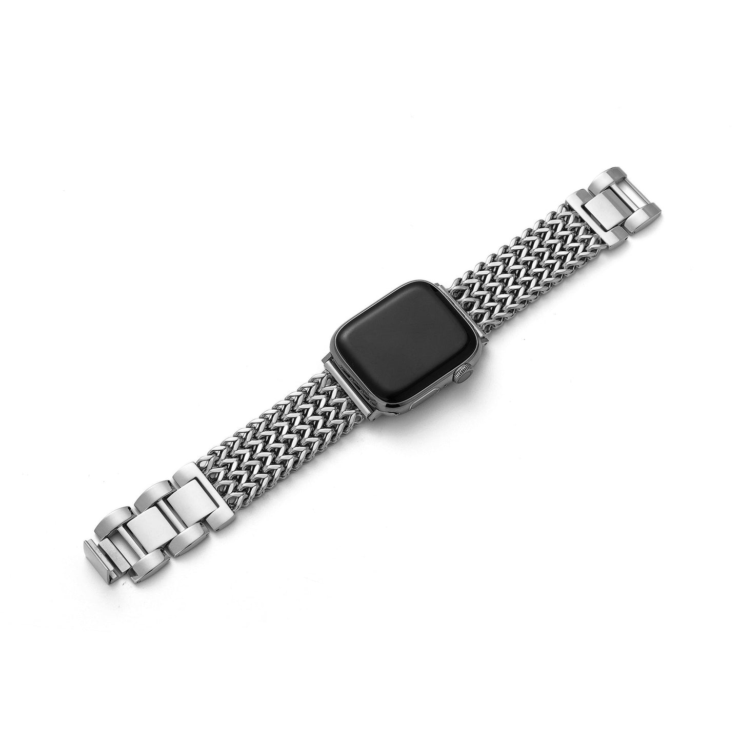 Stainless Steel Mesh Chain Watch Band - Sleek, Durable & Comfortable