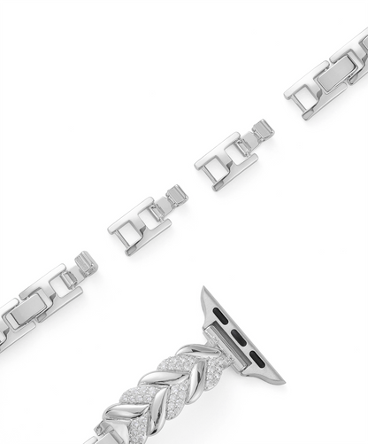 Premium Zircon Braided Copper Watch Band for Apple Watch