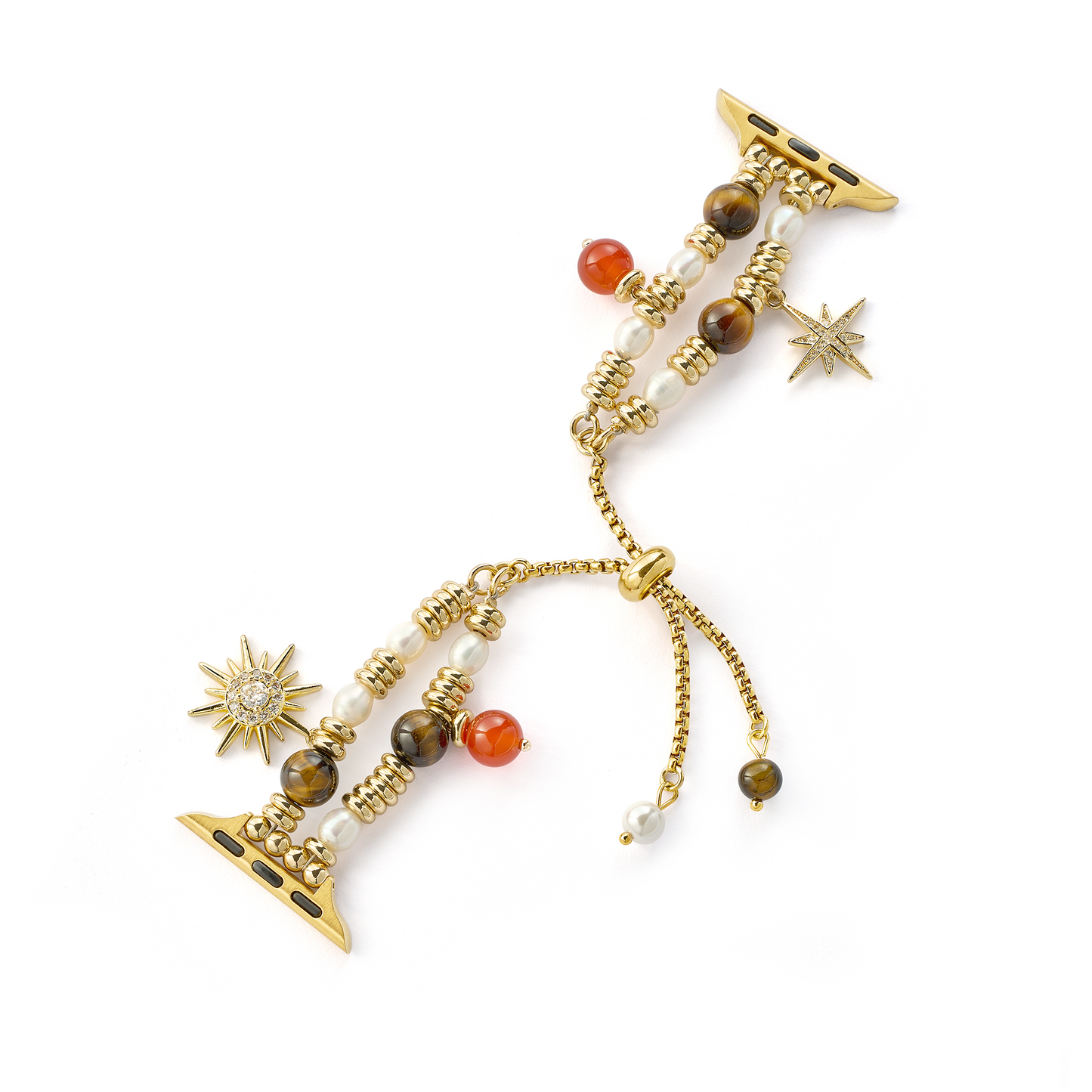 Stellar Charm Beaded Band for Apple Watch – Sparkling, Fashion-Forward Bead Strap