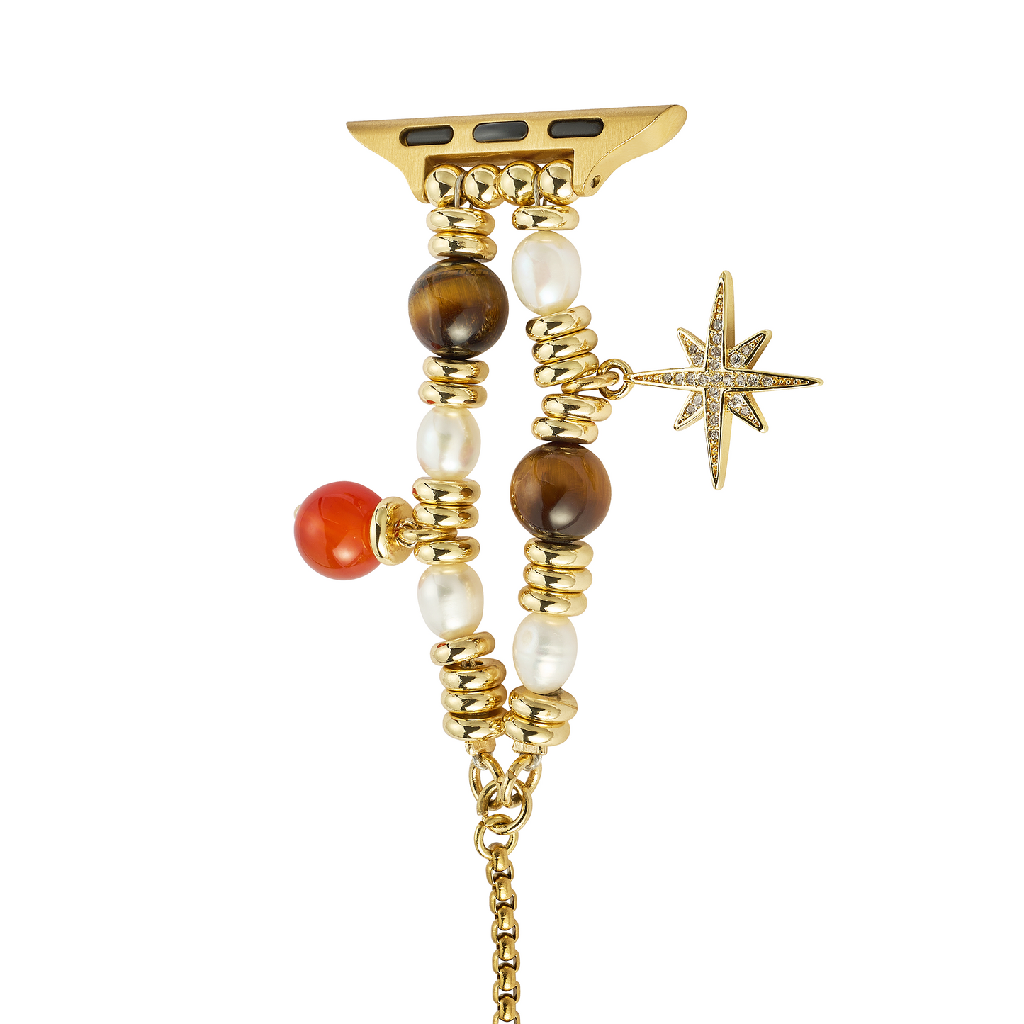 Stellar Charm Beaded Band for Apple Watch – Sparkling, Fashion-Forward Bead Strap