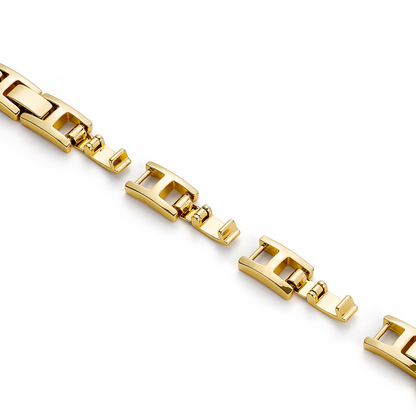 14k Gold & Platinum-Plated Interwoven Stone Band for Apple Watch