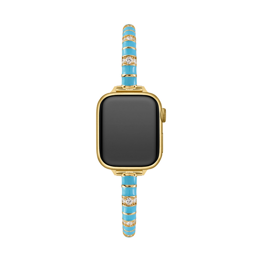 14K Gold & Platinum-Plated Enamel Copper Apple Watch Band