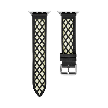 Lattice Leather Watch Band for Apple Watch – Elegant, Durable Strap