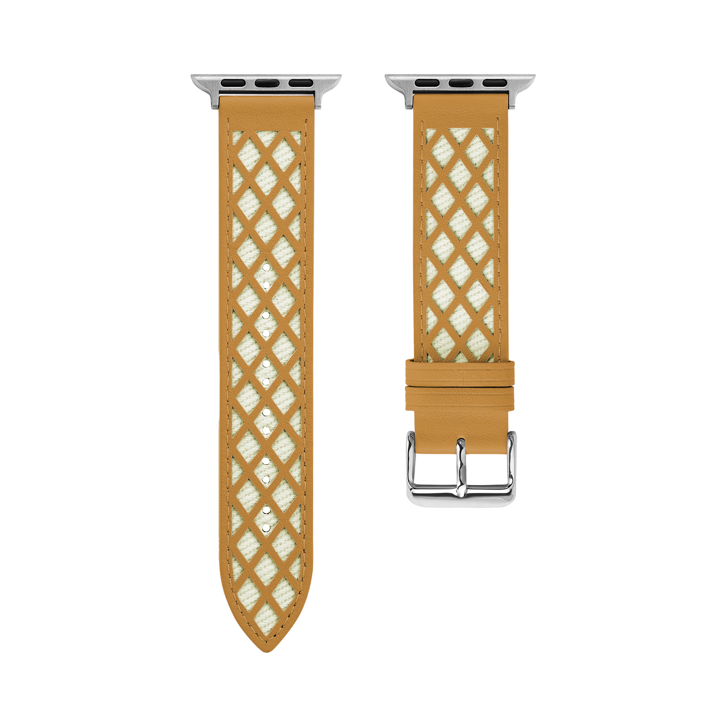 Lattice Leather Watch Band for Apple Watch – Elegant, Durable Strap