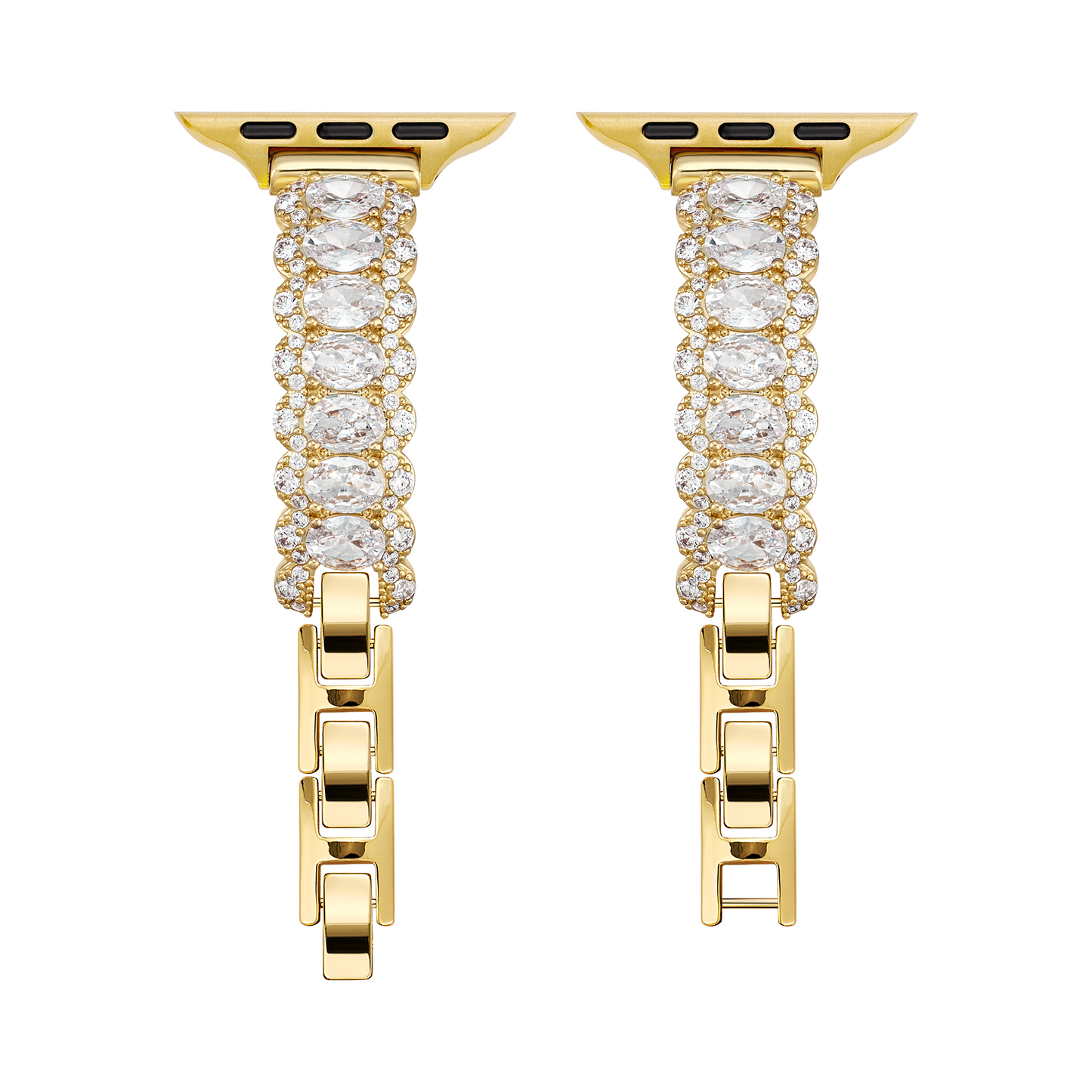 Marquise Halo Copper Apple Watch Band - Sleek, Luxurious Strap