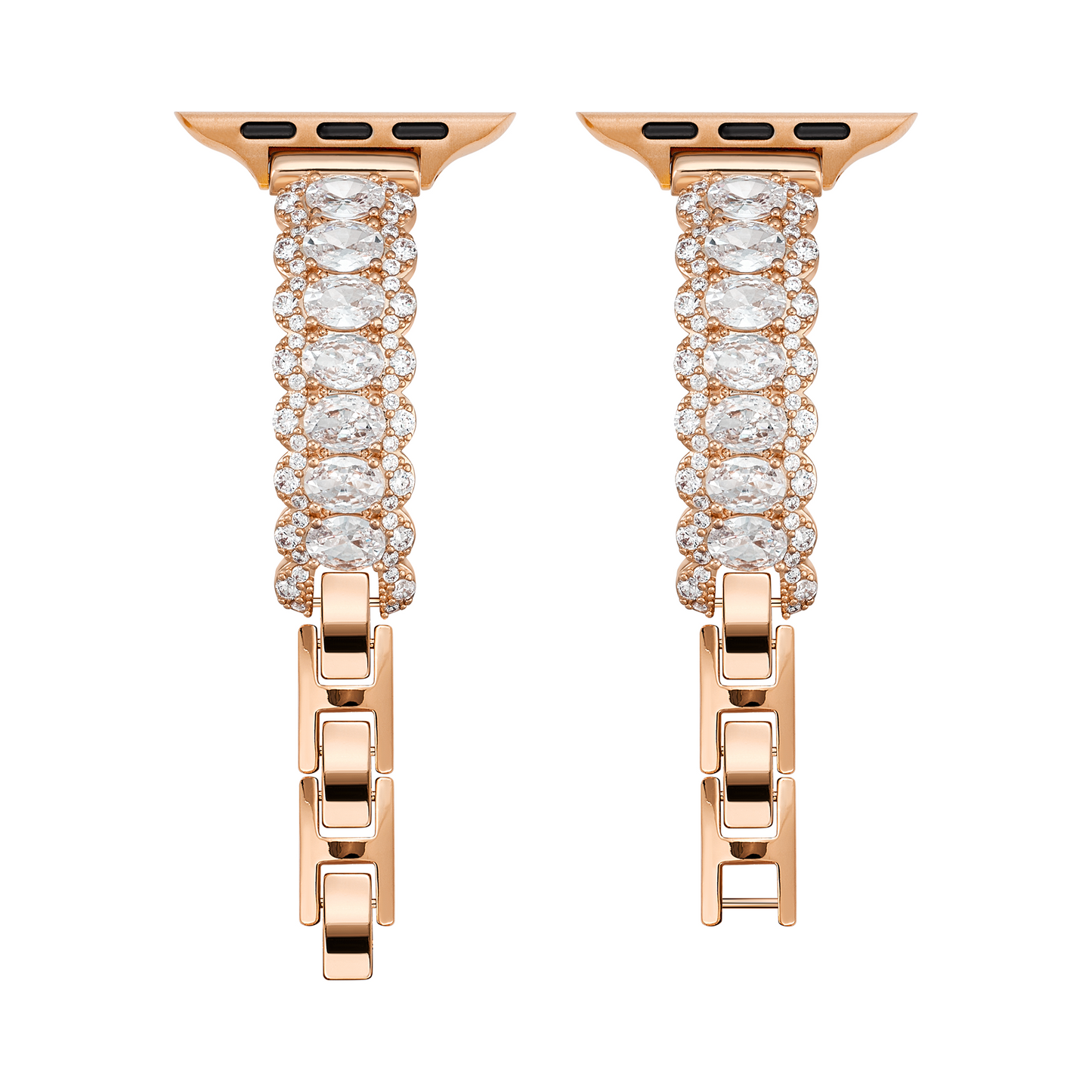 Marquise Halo Copper Apple Watch Band - Sleek, Luxurious Strap