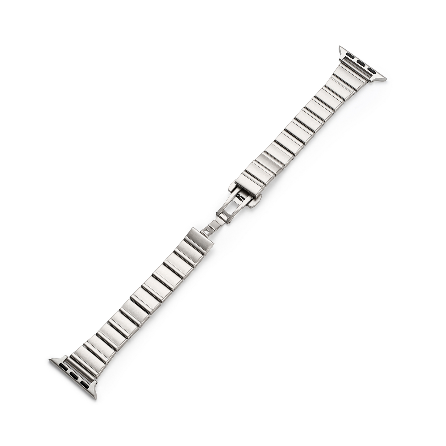 Sleek Brushed Metal Apple Watch Band – Minimal Modern Design