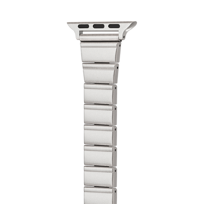Sleek Brushed Metal Apple Watch Band – Minimal Modern Design