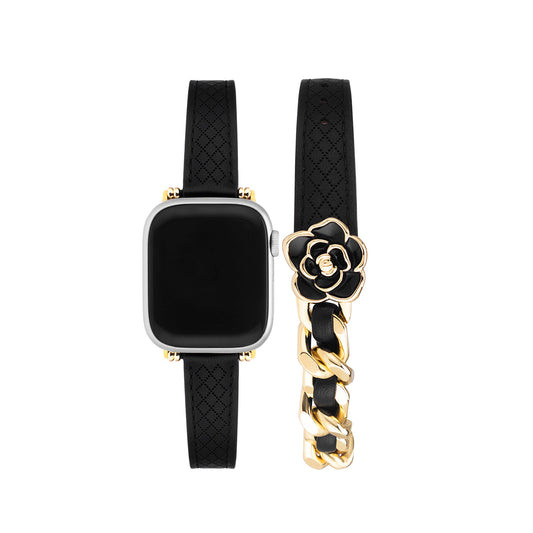 Floral Double-Layered Apple Watch Bracelet – Elegant, Chic Floral Band
