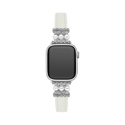 Pearl Touch Leather Watch Band for Apple Watch — Elegant, Comfortable Leather Strap