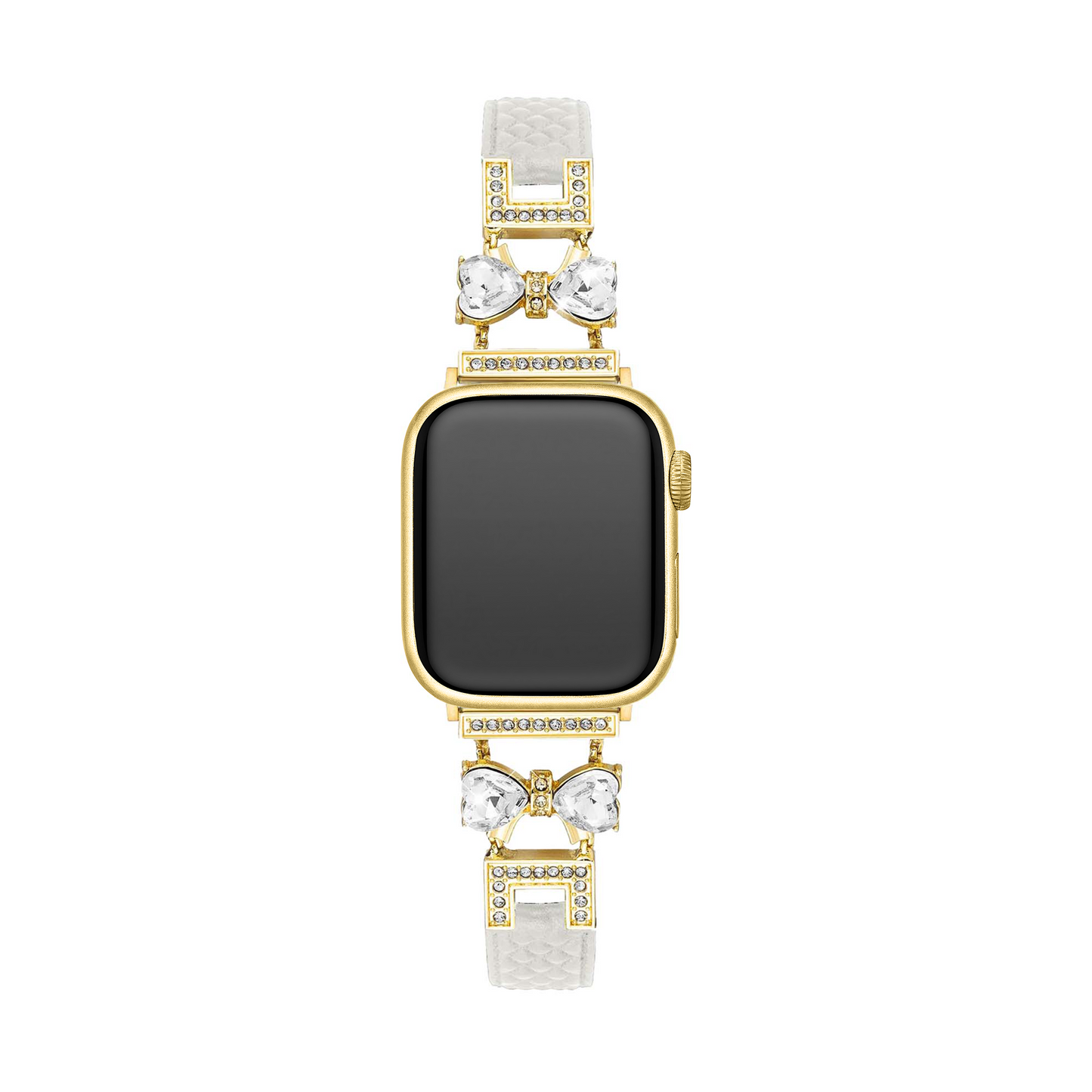 Elegant Bowknot Leather Band for Apple Watch - Premium Leather, All-Day Comfort