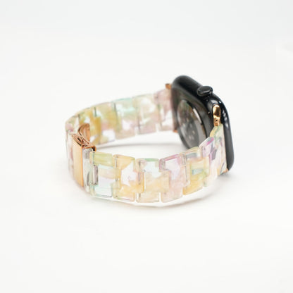 Elegant Carrara Marble Resin Link Strap