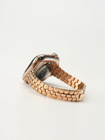 Sleek Rounded-Link Metal Bracelet