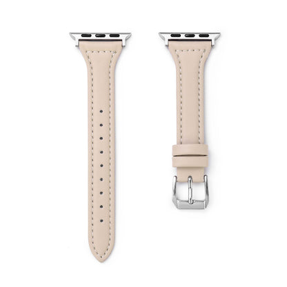 Premium Minimalist Genuine Leather Watch Band for Apple Watch