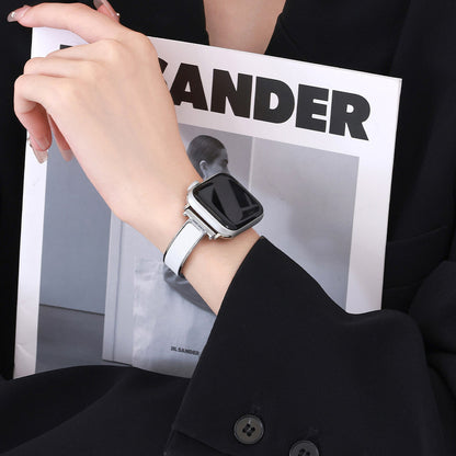 Crescent-Style Metal Bracelet for Apple Watch