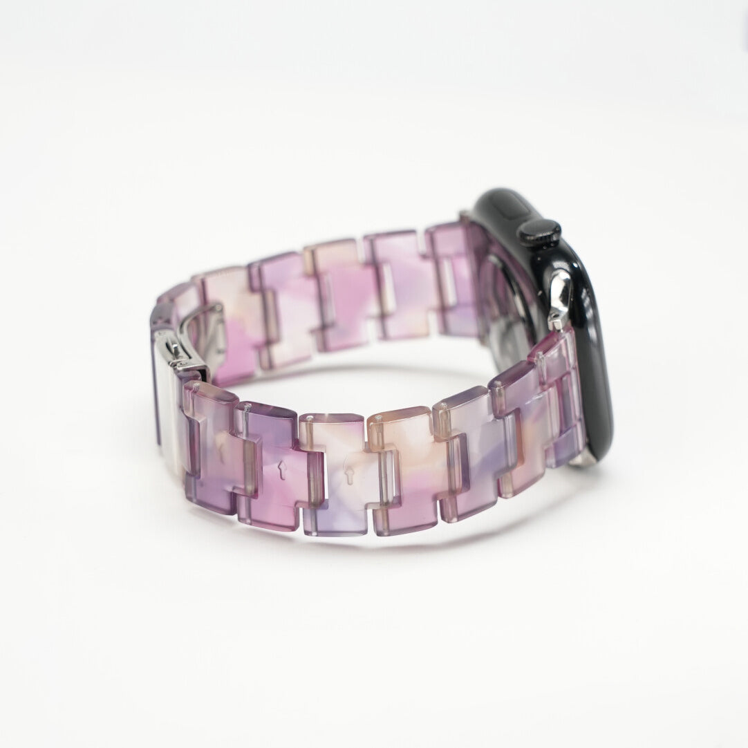Elegant Carrara Marble Resin Link Strap