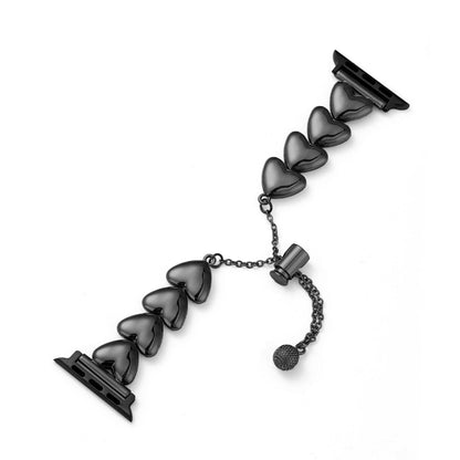 Sleek Polished Love Metal Band for Apple Watch
