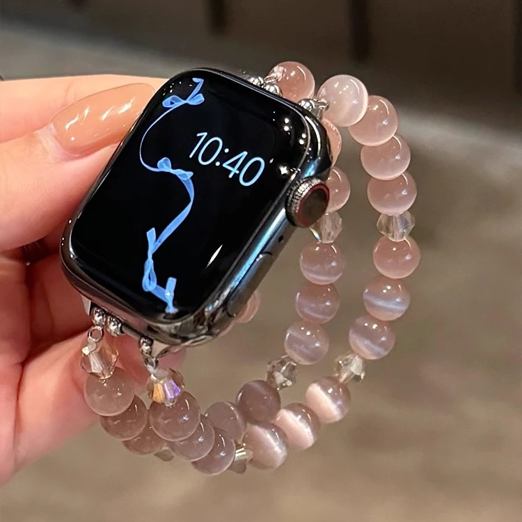 Rosé Aura — Apple Watch Crystal Bracelet