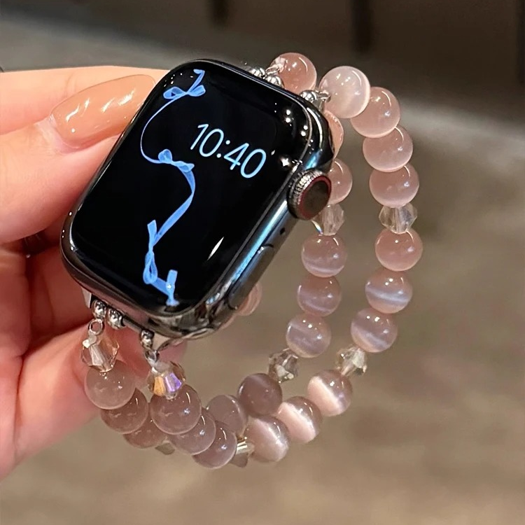 Rosé Aura — Apple Watch Crystal Bracelet