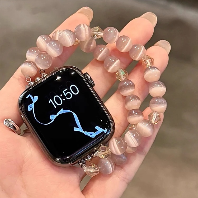Rosé Aura — Apple Watch Crystal Bracelet