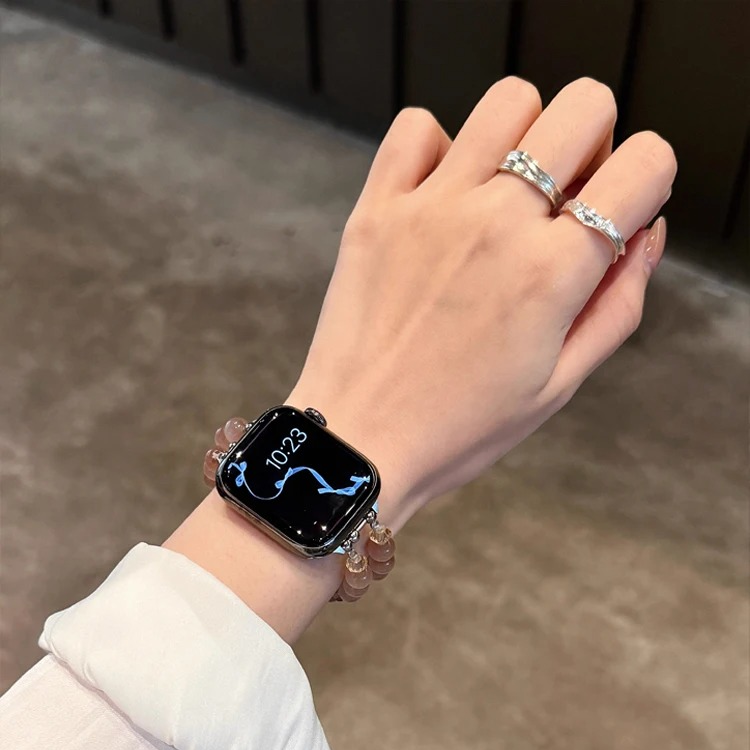 Rosé Aura — Apple Watch Crystal Bracelet