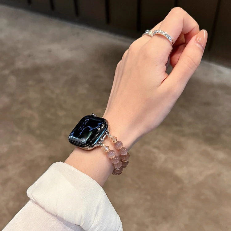 Rosé Aura — Apple Watch Crystal Bracelet