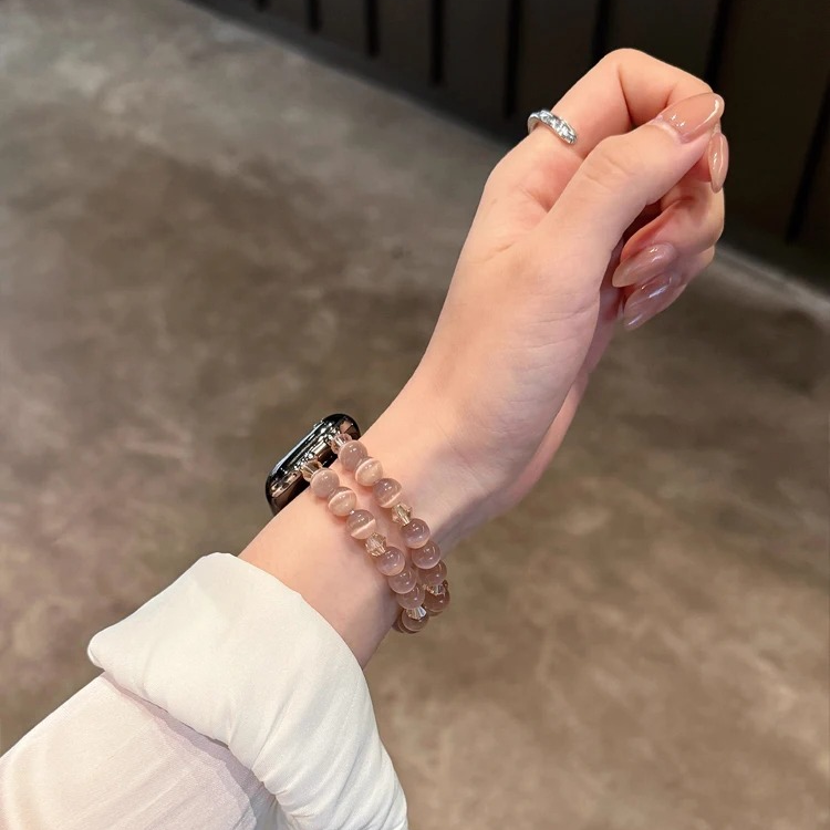 Rosé Aura — Apple Watch Crystal Bracelet