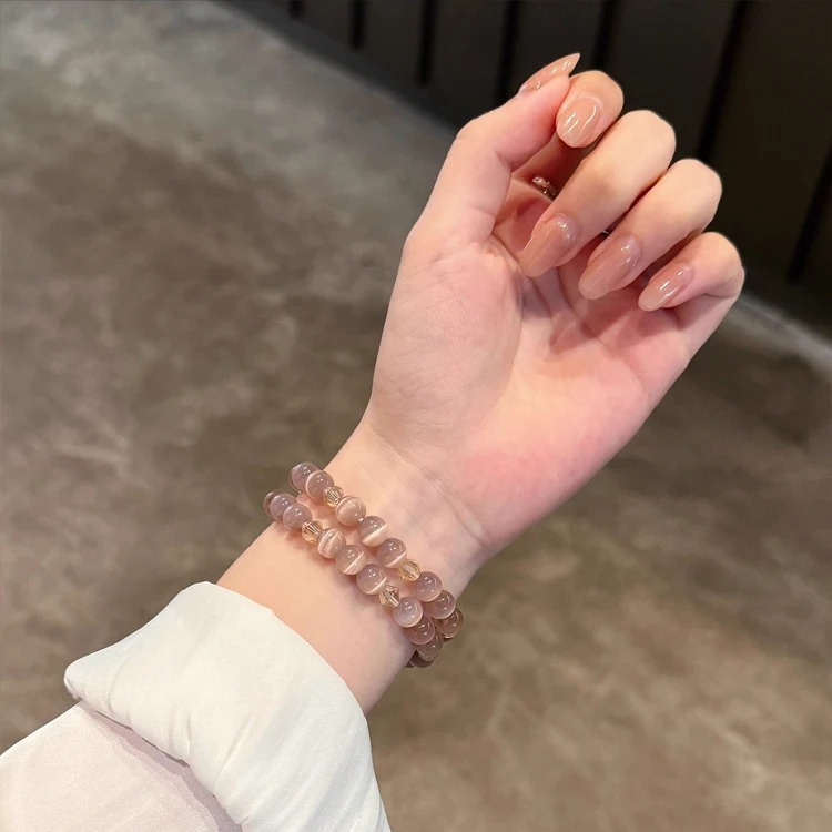 Rosé Aura — Apple Watch Crystal Bracelet