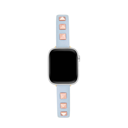 Chic Rivet-Studded Leather Band for Apple Watch - Sleek, Durable Style