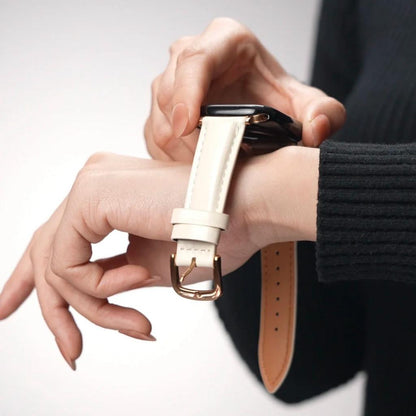 Retro-Inspired Leather Strap for Apple Watch