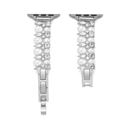 Pearly Crystal Apple Watch Band – Elegant Pearl Crystal Strap