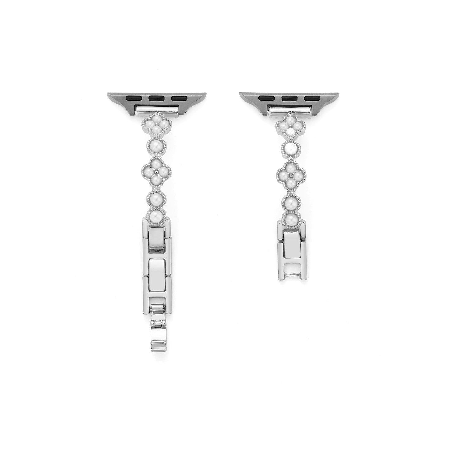 Pearl-Accent Floral Watch Band for Apple Watch