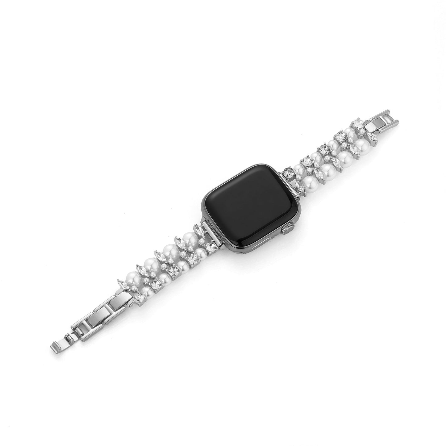 Pearly Crystal Apple Watch Band – Elegant Pearl Crystal Strap