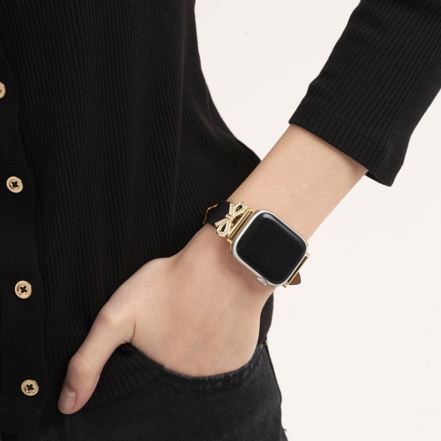 Crystal Bowknot Sparkling Watch Band for Apple Watch
