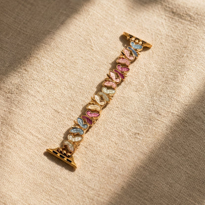 Butterfly-Design Elastic Bangle Bracelet for Apple Watch